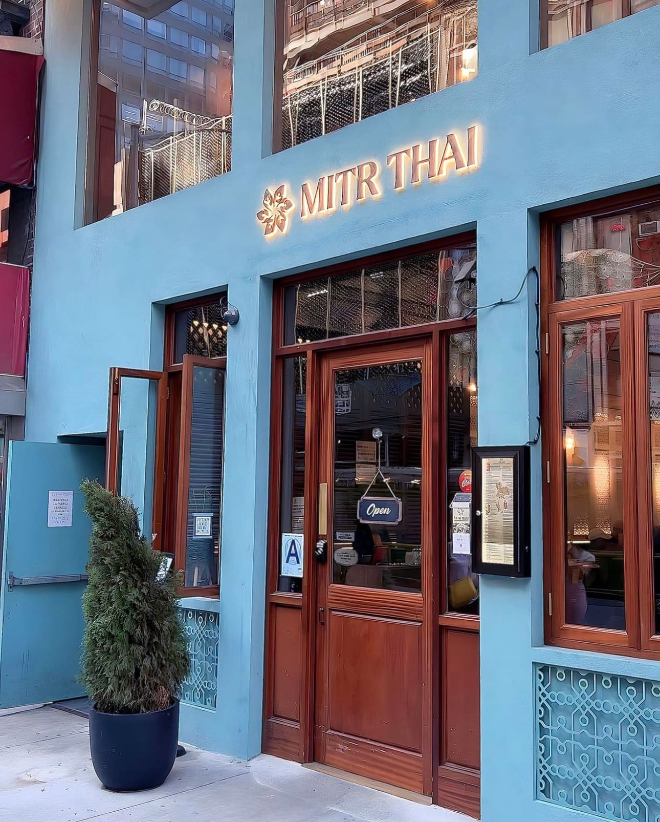 The Mitr Thai storefront on West 46th Street
